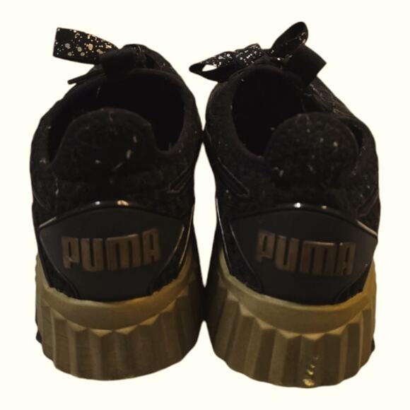 PUMA Defy Sparkle Sneaker in Puma Black & Puma Team Gold Women's size‎ 8 - Picture 7 of 8